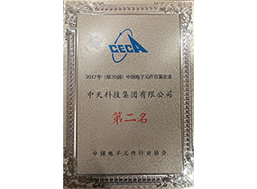 中国电子元件行业协会第二名